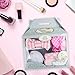 The Vintage Cosmetic Company | Totally Pampered Bath Accessories | 4 Piece Set includes Make-up Headband, Body Polisher, Shower Cap and Make-up Melts | Unwind and Relax | Pink and White