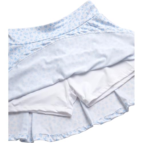 Image of RBX Girls Athletic Skort Set - 2 Piece Ribbed Short Sleeve Tee and Athletic Skort for Girls (Sizes: 7-12)