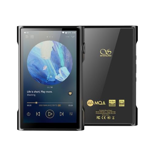 SHANLING M3 Ultra M3U Portable Android 10 MP3/MP4 Player High Resolution Audio,Bluetooth 5.0 Audio Player ES9219C 4.2in LCD Touch Screen 5G DAC/AMP Android 10 3.5mm&4.4mm Output for Home/Car Audio