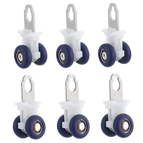 Ciieeo Rodillos Para Riel De Cortina Silenciosos Modelo 3, 6 Piezas Accesorios De Cortinas De Diseño Práctico Compatibles Enrollables Para Uso Ventanas y Puertas
