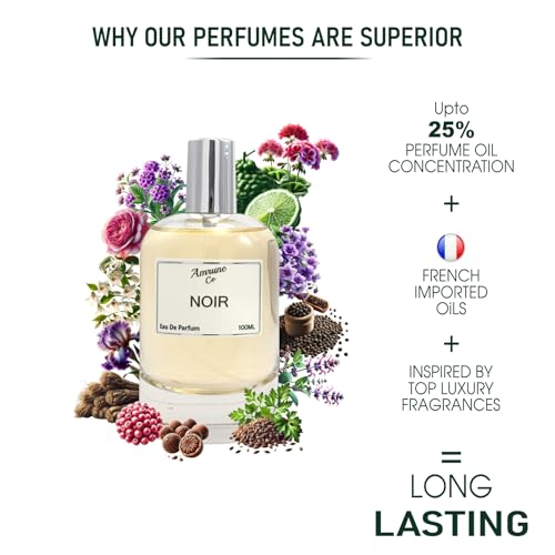 Image of Noir | Luxury Unisex Eau De Parfum | Woody Amber Fresh Spicy | Perfume Spray for Men & Women | Strong & Long Lasting Fragrance | Luxury Gift for Man & Woman | 100 ml