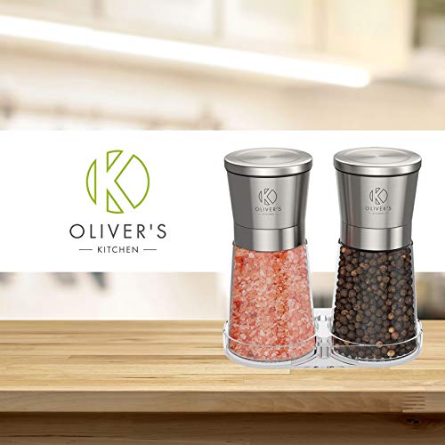 Oliver's Kitchen Salt & Pepper Mill Set - 2x Premium Kwaliteit Keramische Grinders - Gemakkelijk te vullen en te… - Image 8