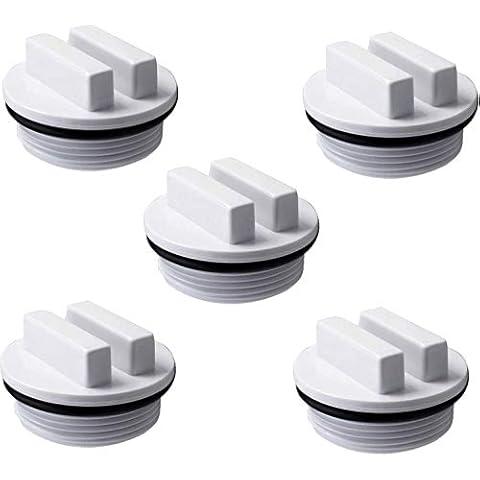 1.5" Threaded Pool Spa Return Winterizing Plug, Filter Drain Plug SP1022C with O-Ring for Most Hayward Pentair Pool Filters(5PCS) Cover