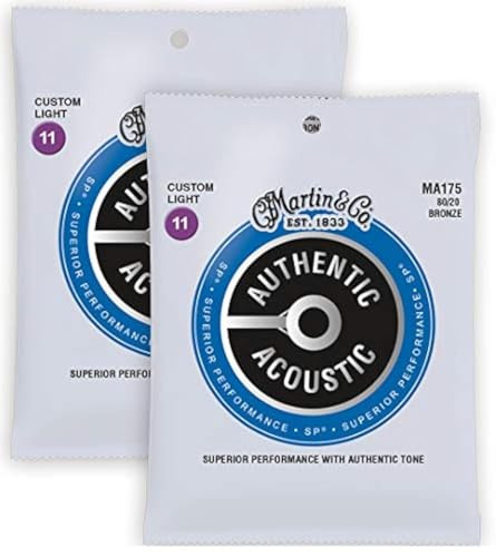 2x SATZ - MARTIN AUTHENTIC AKUSTIK SAITEN - AKUSTIKGITARRE - 011-...
