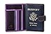 Visconti Soft Leather Secure RFID Blocking Passport Cover Wallet - POLO 2201, Lilac/Multi, One Size