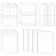 JIEYAO 12 Stück A5 Binder Taschen, 6 Löcher Bindertaschen PVC Binder Reißverschluss Mappe Durchsichtige Dokumententasche Wasserdichter Ordnertaschen Klarsichthüllen A5 für Rechnungen Karten Dateien