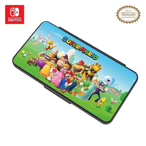 RDS Funda para Nintendo Switch, Super Mario, con capacidad para 24 naipes y 4 cartas microSD, multicolor, Multicolor