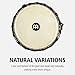 Meinl Percussion Djembe Drum African Hand Drum Instrument for Adults — NOT MADE IN CHINA — Mahogany Wood/Natural Head 10