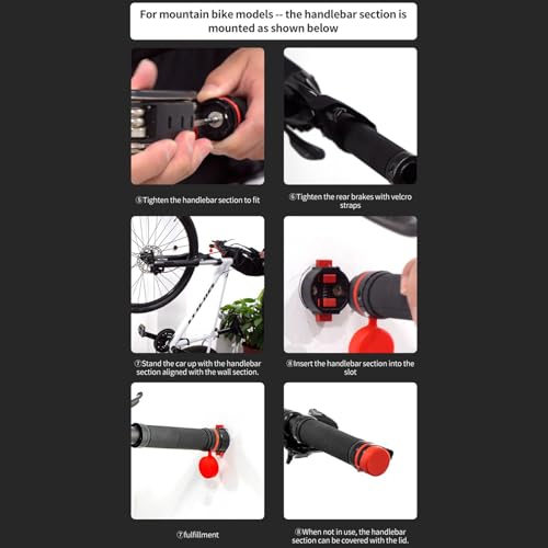 Cintre vélo mural compact : support de stockage robuste pour vtt et route - 7