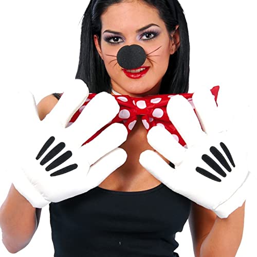 Guirca festas GUI16579 Luvas de mãos de Mickey Mouse com personagens de desenhos animados, tamanho único