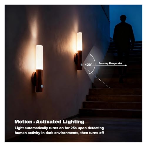 Lámpara de pared LED con sensor de movimiento para cocina, armario y pasillo 6