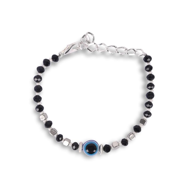DOKCHAN Evil Eye Bracelets Stainless Steel Daily use Nut Shape Silver color Moti Bracelets For Man and Women (B0CDXKBNL2) Amazon Price History, Amazon Price Tracker