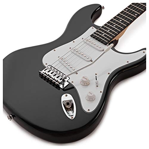 Pack Guitare Électrique LA + Ampli Noir - Les Beatles, Paul McCartney, John Lennon, RIngo Starr, George Harrison Pack Guitare Électrique LA + Ampli Noir – Image 5