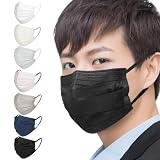 [Hellozebra] マスク 不織布 大きめ メンズ【2026春夏新色追加】 個包装 30枚 顔にフィット 夏用マスク カラー 耳が痛くならない 肌にやさしい 三層構造不織布 男性用 大きいサイズ 6mm平ゴム 通気 使い捨てマスク 大きいサイズ 花粉 ウイルス 飛沫防止 PM2.5 マスク [日本国内検品] 不織布マスク 大きめ