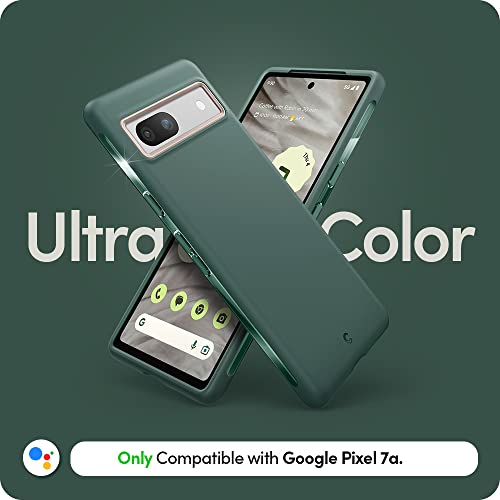 Image of Spigen Cyrill UltraColor | Google Pixel 7a Case | Green Pixel 7a Back Cover | TPU+Poly Carbonate - Kale