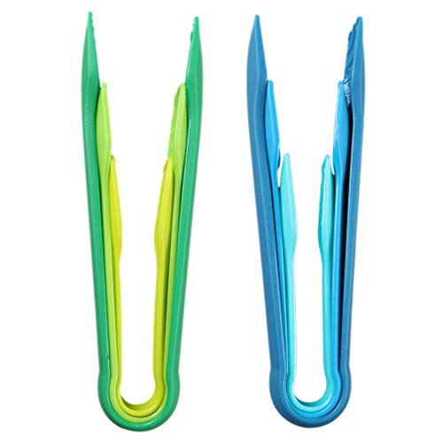 2 Conjuntos 6 Peças Conjunto De Clipe De Comida De 3 Peças Pinças De Bolo Pinças Para Grelhar Pinças