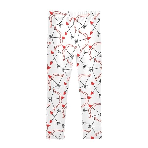 Bow with a Stretched String Girls Leggings,Workout Leggings for Girls Toddler Athletic Leggings Size for 3-10T2