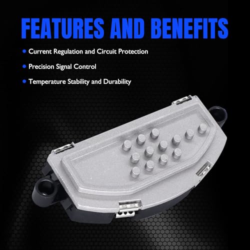 Image of HiSport HVAC Heater Blower Motor Fan Resistor RU868 Compatible with Chrysler 300,Dodge Challenger Durango,Compatible with Jeep WK