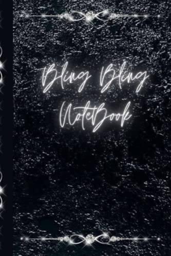 Bling Bling Notebook - Black: 6"Ã— 9" 100 page Bling Journal