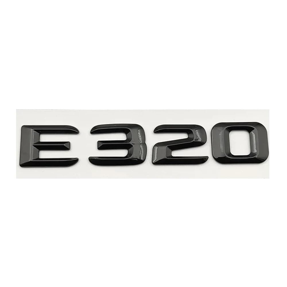 YTQMoreBNZ YYDStes Self-adhesive Letters Compatible With Car Stickers Mercedes E200 E220 E260 E320 E350(E320 Black)