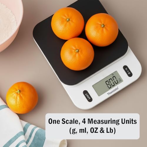 Image of Themisto TH-WS06 Electronic digital Kitchen Weighing Scale | 5 Kg | Back Light LCD| Made In India