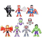 SPIDEY AND HIS AMAZING FRIENDS Marvel, Iron Man and His Awesome Friends Spidey and Iron Man: Avengers Team-Up, 3-Inch Action Figure Set, 3+