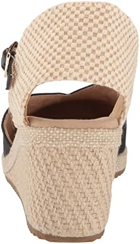 Anne Klein Women's Zana Wedge Sandal, Black, 8.5 | Image 2