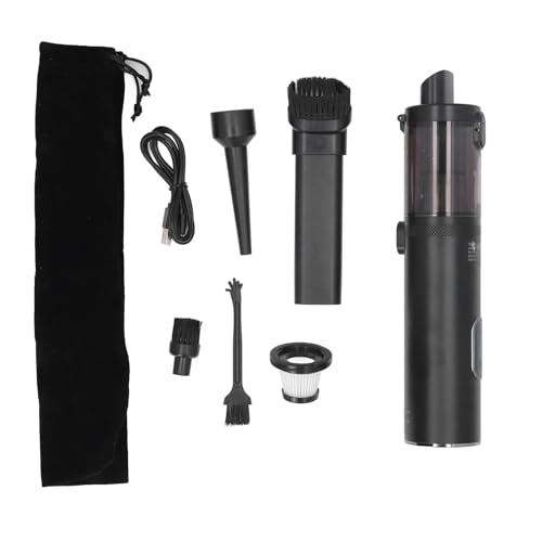 TOOLSGO Cordless Handheld Vacuum Cleaner 15000Pa Rechargeable Vacuum Cleaner with LED Display Light for Car Interior Household Hair Dust Cleaning