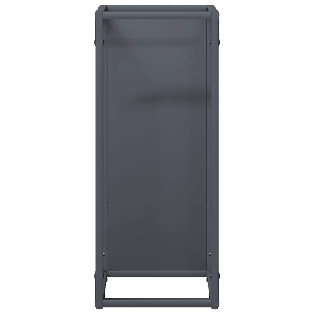 Tomostar Range Bûche Vertical, Range Bois Étagère à Bûches Support pour Bois de Cheminée Portant de bois chauffage anthracite 25x25x60 cm