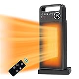 🔥【Temperaturkontrolle und Energieeinsparung】Der energiesparende Heizlüfter verfügt niedrige Hitze, hohe Hitze und natürliche Brise Modus. Er kann sowohl heizen, als auch im Sommer als Ventilator fungieren. Natürliche Brise: 20 W, niedriger Heizmodus: 1000 W, hoher Heizmodus: 1800 W. Der Thermostat hält die von Ihnen eingestellte Temperatur konstant. Das Heizgerät mit einstellbarer Temperatur spart Energie, indem es die niedrigste Einstellung wählt, die Ihre Umgebung angenehm warm hält.
