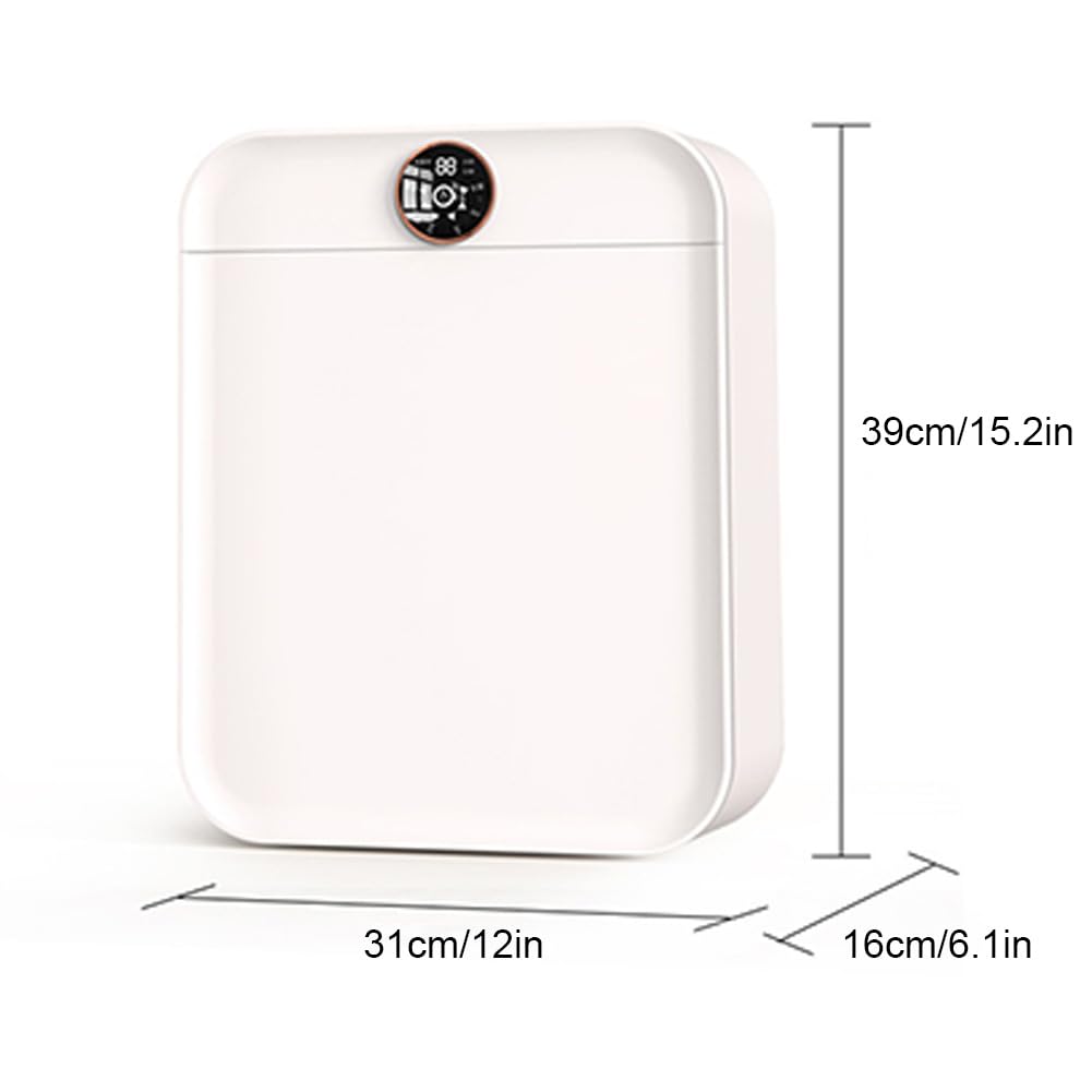 Mini Secadora Automática De Pared, Secadora Pequeña, Secado De Aire Caliente De 70°, Circulación De Aire Caliente Tridimensional De 360°, para Apartamento, Viajes, Dormitorio, Caravana, Ropa