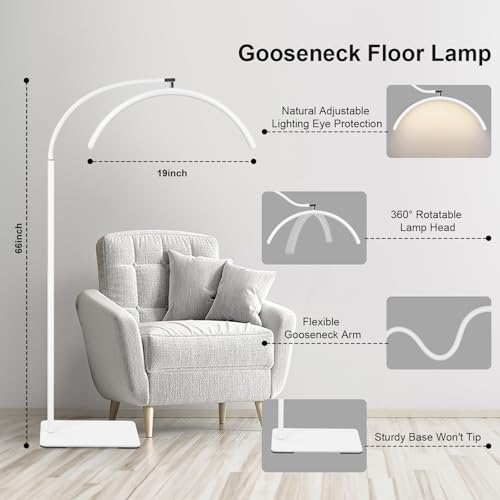 Image of Half Moon LED Floor Light - Professional Shadow-Free Lamp for Lash Techs, Estheticians & Tattoo Artists | Remote Control & Dimmable for Eyelash Extensions, Nail Art, Home & Office