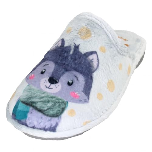 Chaussures de salon pour petite fille aux motifs doux de la forêt enchantée