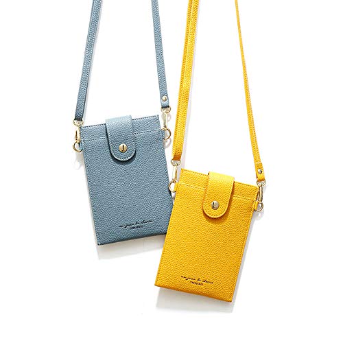 Image of Womens Fashion Small Crossbody Bag Light Leather Cellphone Case Wallet Shoulder Purse Credit Card Holer Handbag Girls Travel Passport Pouch Messenger Satchel for iPhone 11 Pro Max 6 /7 /8 Plus
