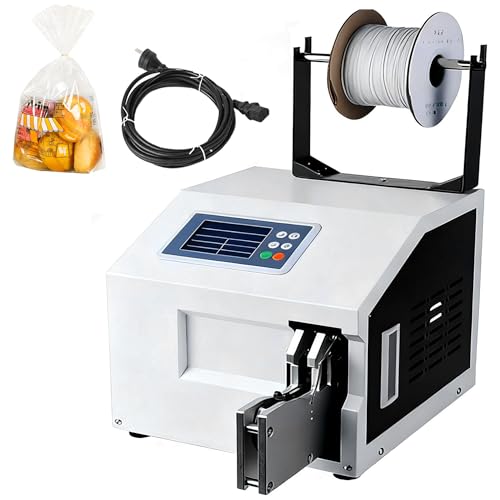 HNBYLMM Máquina Automática de Atado y Bobinado de Alambre, Máquina de Flejado y Sellado de Hilo Dorado con Diámetro de Agrupación de 5-30 mm, Velocidad de Sellado de 1 s/Vez, para Pequeñas Empresas A