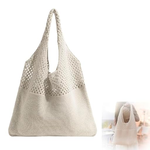 OHREN bolso de playa crochet para mujer, estilo boho de verano, bolso tote de red ligero beige para vacaciones y uso diario | Ya disponible en tu tienda friki favorita! En mundofriki.es! OHREN bolso de playa crochet para mujer, estilo boho de verano, bolso tote de red ligero beige para vacaciones y uso diario | Ya disponible en tu tienda friki favorita! En mundofriki.es!