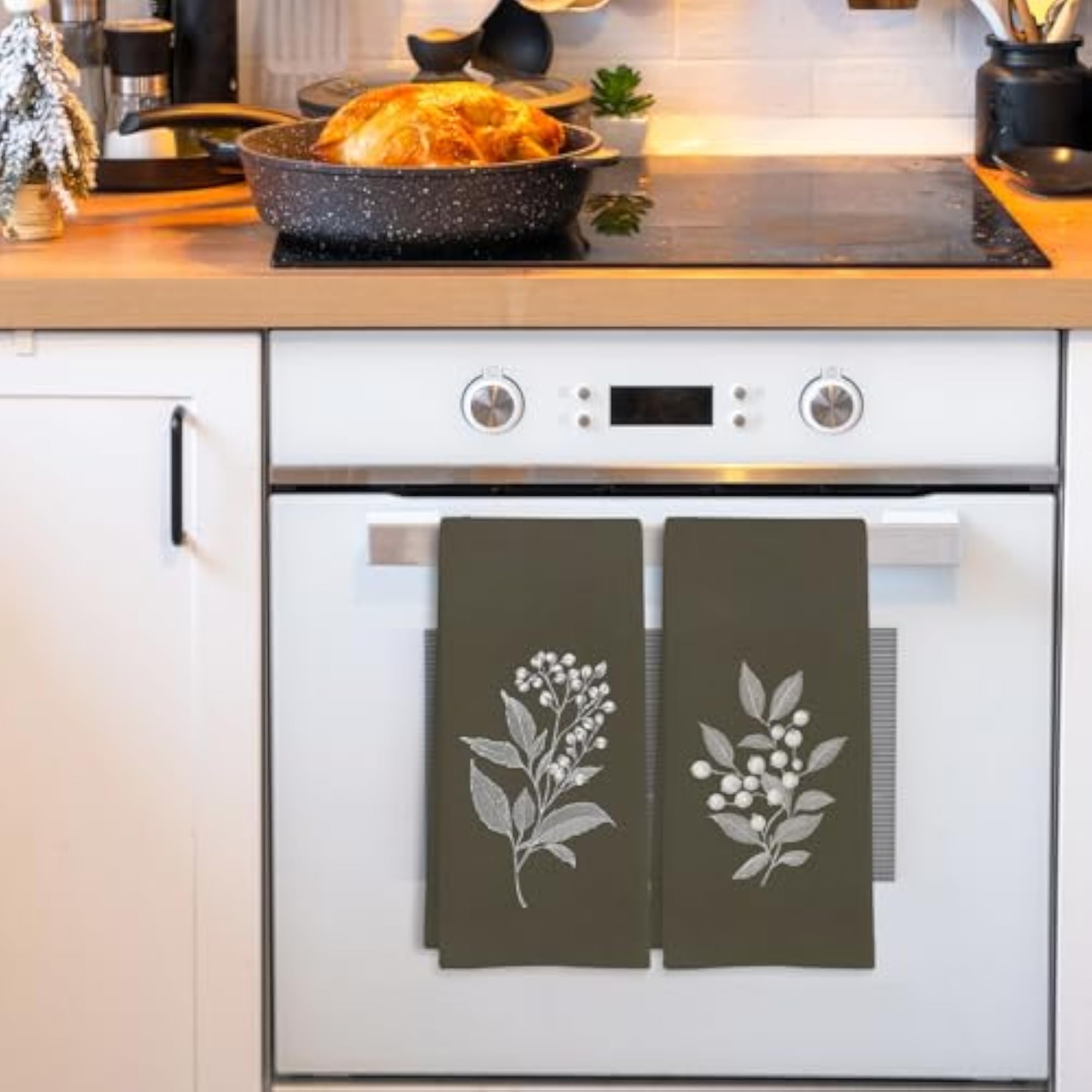 Vintage Botanical Kitchen Towels Set of 2