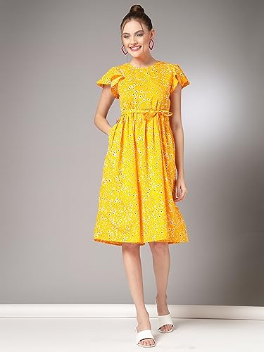 Image of OOMPH! Women's Fit and Flare Knee Length Dress