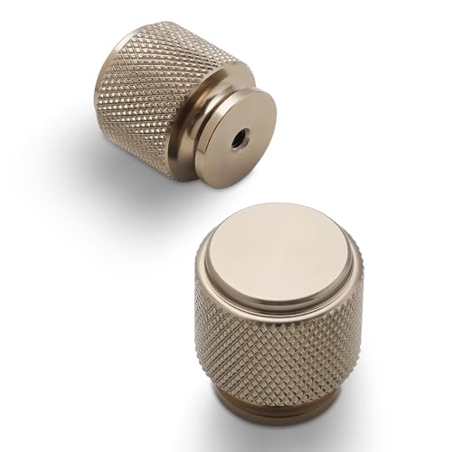 BUKOBYHE 10 Pack Kitchen Cabinet Knobs Champagne Bronze Knurled Cabinet Pulls Gold Drawer Knobs Kitchen Hardware