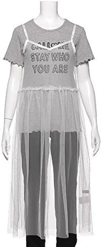 Amazon チュールキャミワンピース ロゴtシャツセット トップ グレー L 160 Tシャツ カットソー 通販