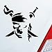 Hellweg Druckerei Pirat Skull Karibean Sparrow Totenkopf Auto Aufkleber Sticker Heckscheibenaufkleber