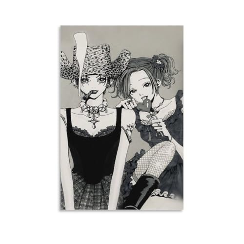 SOONIER Poster manga Nana - Impression sur toile - Décoration murale moderne - 30 x 45 cm