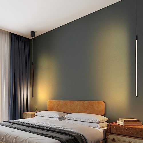 Lampe suspendue à tube long avec diffuseur silicone anti-éblouissement - 3