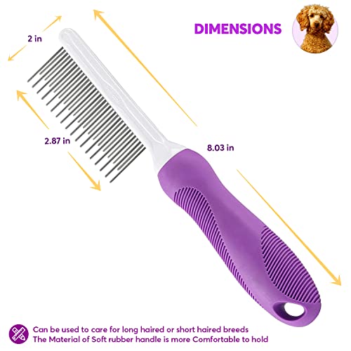 image for Generic Detangling Pet Comb for Dogs & Cats with Long & Short Stainles