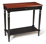 Convenience Concepts French Country Hall Table with Drawer and Shelf, Natural