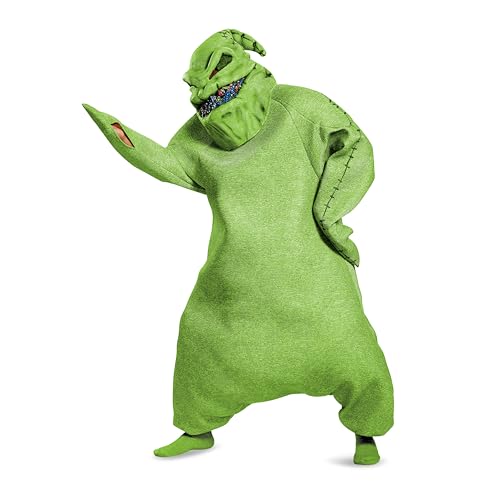 Disney Nightmare Before Christmas Oogie Boogie Costume Prestige Official Oogie Boogie Green Costume Adult Size (42-46)