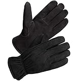 SKYDEER Winter Work Gloves with Windproof & Wear-Resistant & Thick Full Deerskin Leather Suede and 3M Thinsulate Insulation (SD8671T/XL)
