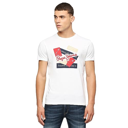Image of Pepe Jeans Men Cotton Regular Fit T-Shirt