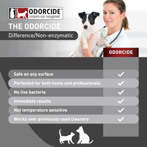 Image of Odorcide K.O.E Kennel Odor Eliminator Concentrate - For Cages, Runs & More - For Home & Kennel w /Safe, Non-Enzymatic Formula - Frost Scent -16 oz