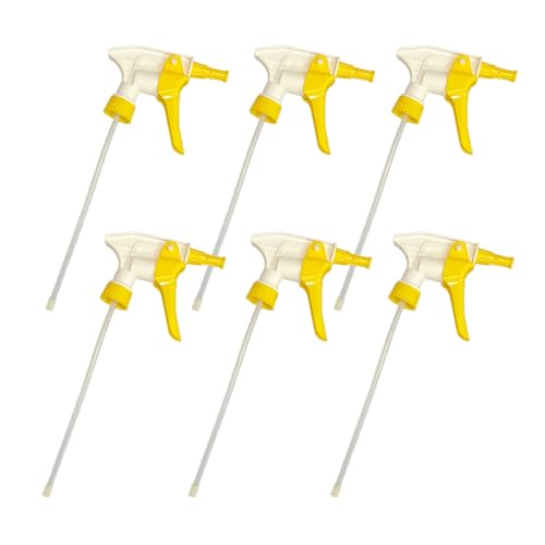 Nanoskin 6-Pack Heavy-Duty Foamer Trigger Sprayer – High-Volume, Comfortable Grip, Acid-Resistant, Durable Design, 9 1/4
